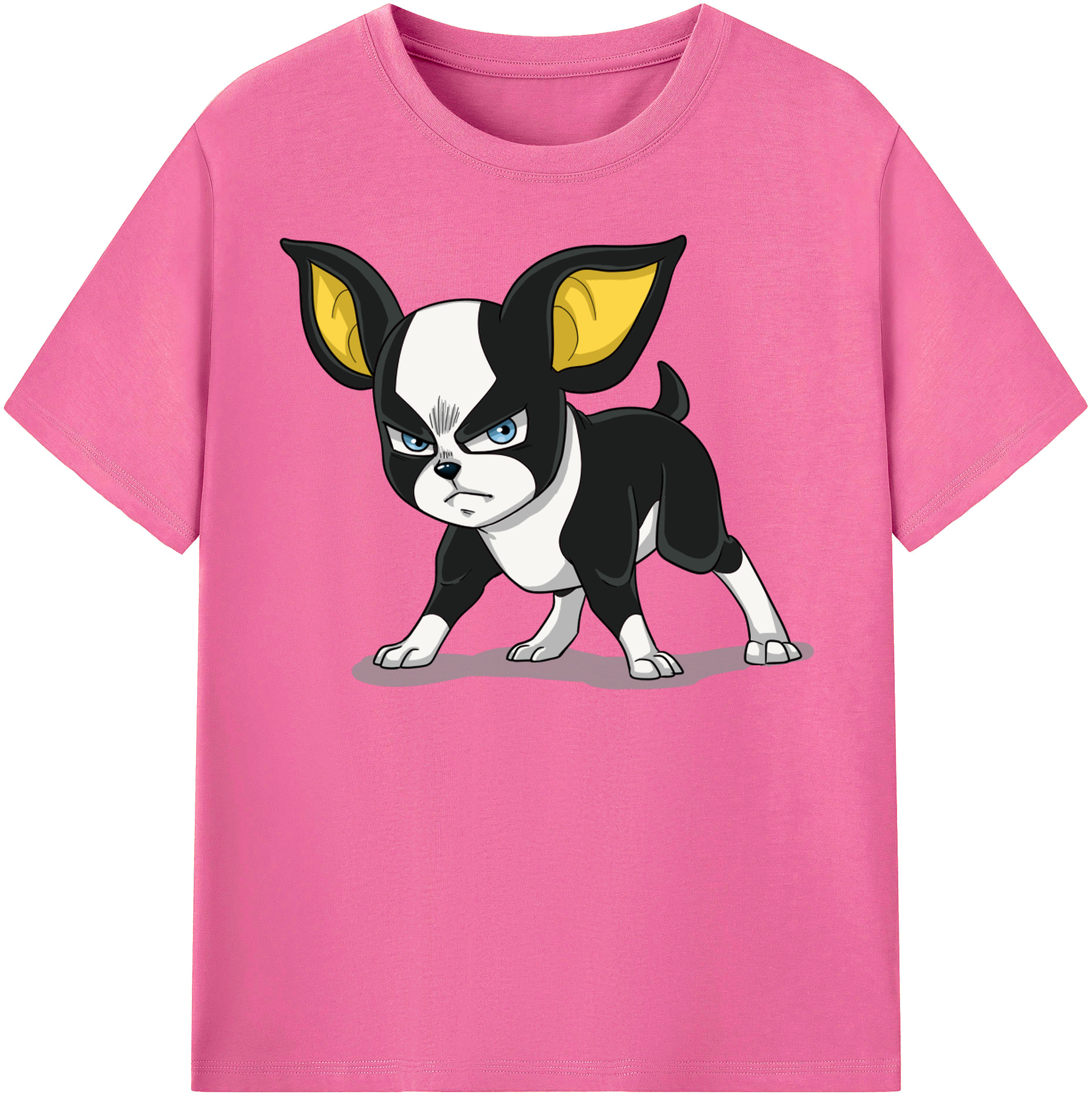 （画像用） ジョジョの奇妙な冒険 イギー JoJo's Bizarre Adventure Iggy レディースカジュアルプリントTシャツ（綿100％）